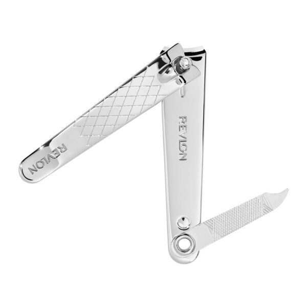 Revlon Nail Clipper With File, Manicure Care Tool With a Curved Blade for an Accurate Trimming and Grooming, Easy to Use (Pack of 1) - Image 2