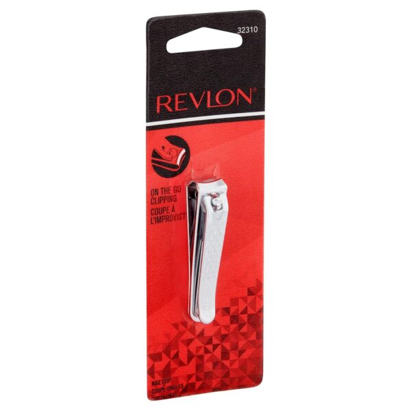 Revlon Compact Nail Clipper, Small Mini Design, Perfect for Travel, Use to Trim Fingernails and Toenails, Stainless Steel, 1 Count - Image 4